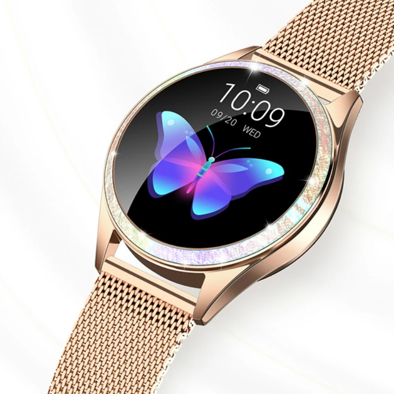 Sport KW20 IP68 Waterproof Smart Watch Women Lovely Bracelet Heart Rate Monitor Sleep Monitoring Smartwatch Connect IOS Android