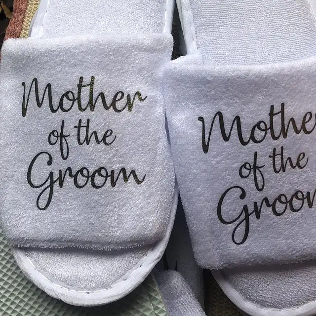 Индивидуальные имена дата свадебные тапочки невесты подарок подружки открытые с