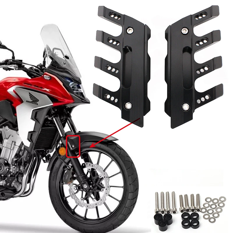 

For Honda CB500X CB500F CB500 Universal Motorcycle Mudguard Side Protection Mount Absorber Front Fender Cover Anti-fall Slider