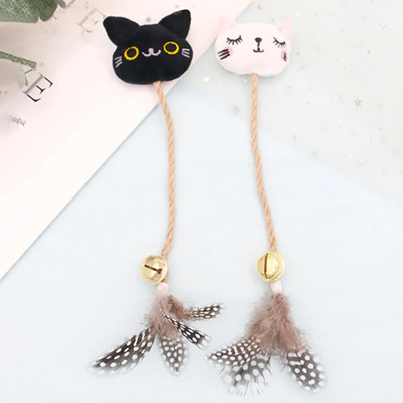 

New Interactive Cat Feather Toy Pet Teaser Wand Toy for Kitten Pet Cat Bite Resistant Chew Catnip Toys Funny Pet Cat Accessories