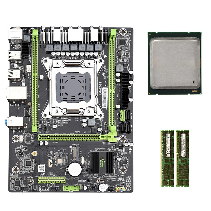 X79 M2 3 0 LGA2011 материнская плата Поддержка NVME M.2 SSD SATA3.0 SATA2.0 USB3.0 с E5 2660 Процессор 2x4G 1600