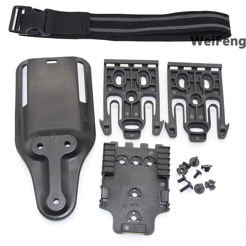 

Safa Quick Locking System Kit Drop Thigh Strap Holster with QLS 19 22 Gun Holster Adapter Leg Waist Platfrom Hunting Accessories