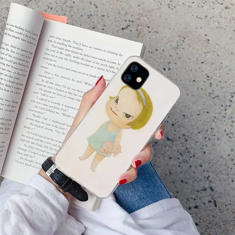 

japan Yoshimoto nara cartoon girl Phone Case For iphone 12 5 5s 5c se 6 6s 7 8 plus x xs xr 11 pro max mini