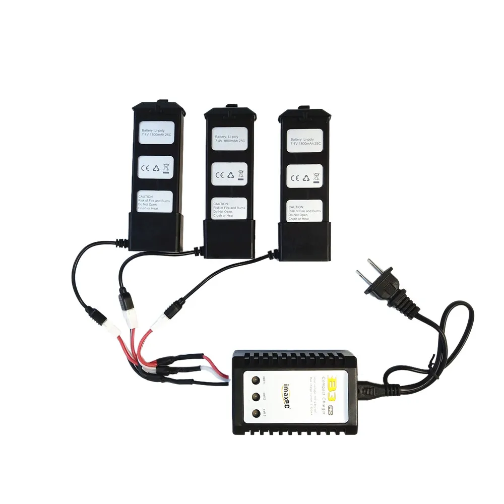 Зарядное устройство Bugs 5 Вт с 3 батареями для дрона MJX WiFi FPV B5W | Игрушки и хобби