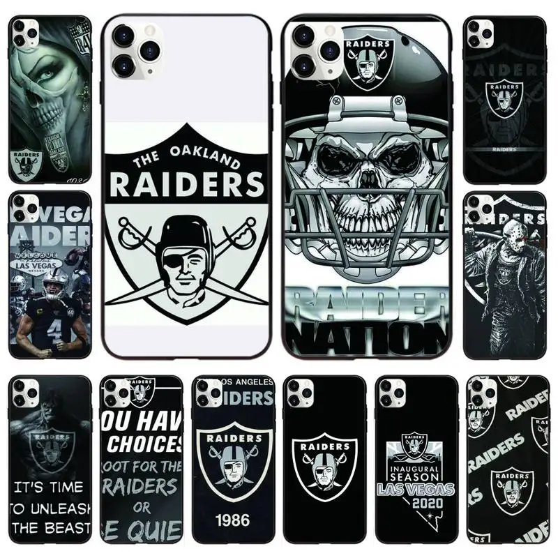 Akland Raiders высокое качество чехол для телефона iphone XS 11 12 11/12Pro Макс 5 5s SE 6 6s 7 8 плюс SE2020