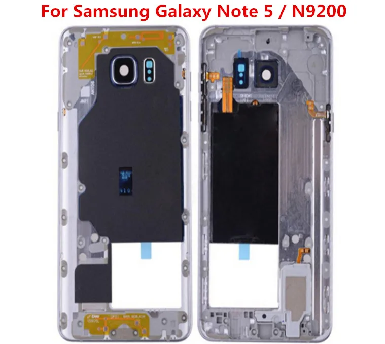 Для Samsung Galaxy Note 5 N9200 N920A Передняя средняя рамка Корпус камеры стекло Covefor / N9200| |