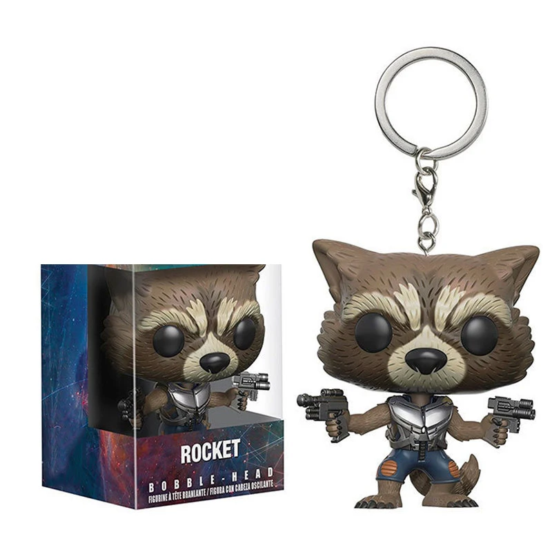 Funko стражи галактики 2 rocket star lord дерево брелок игрушка фигурка Коллекционная
