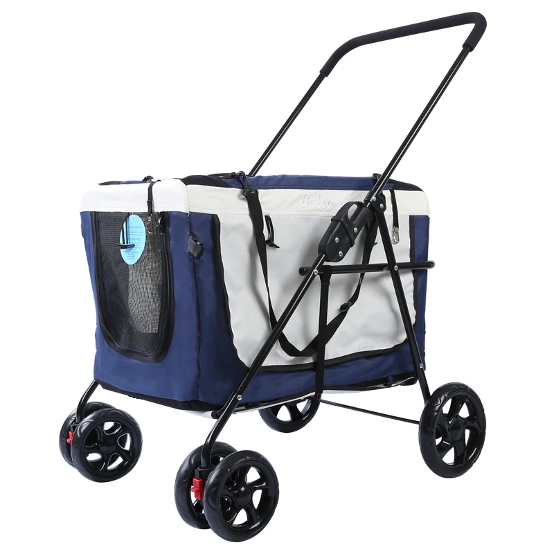 

Pet Stroller Dog Cat Trolley Outdoor Car Trolley Light and Portable Foldable Car Bag Separate Type