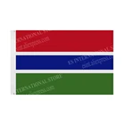 Флаг Гамбии, Национальный полиэфирный баннер, летающий 90*150 см, 3*5 футов, флаг по всему миру, уличный