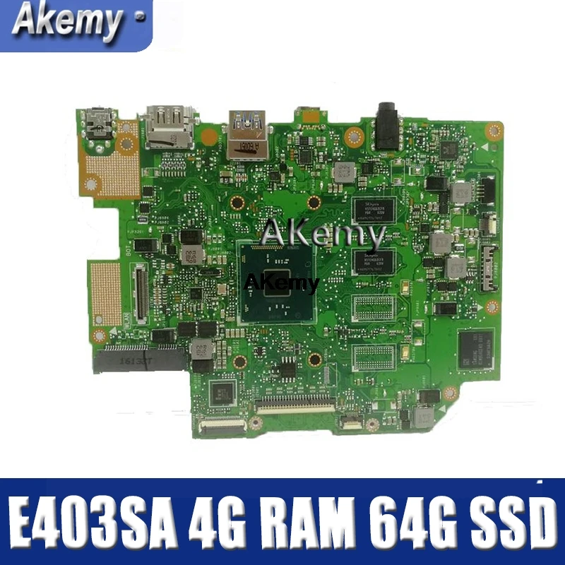 Enlarge Amazoon E403SA motherboard For Asus E403SA E403S mainboard work 100% Test original N3700 4 cores 4G RAM 64G SSD