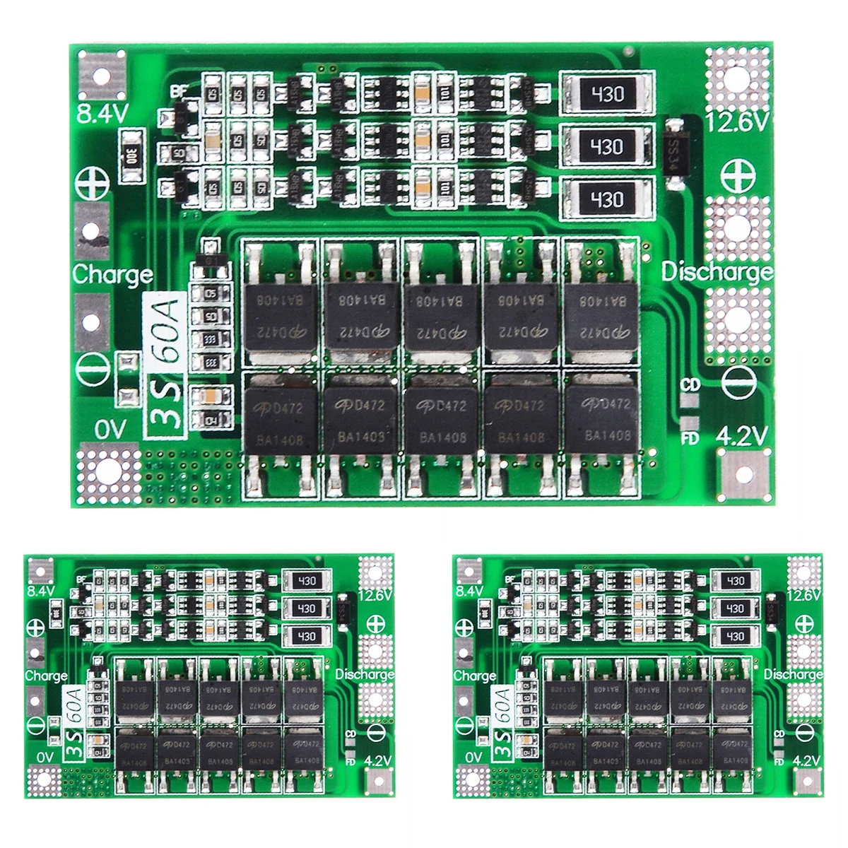 Mayitr 3S 12 6 В 60A с балансиром литиевая батарея плата защиты BMS для 18650 26650 полимерных