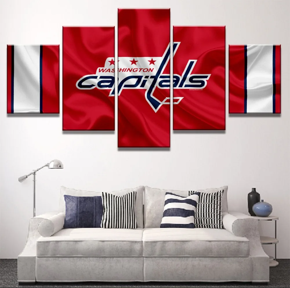 

New 5 Panel Canvas Art Ice Hockey Sport Modern Decorative Paintings on Canvas Wall Art for Home Decorations Wall Decor Artwork