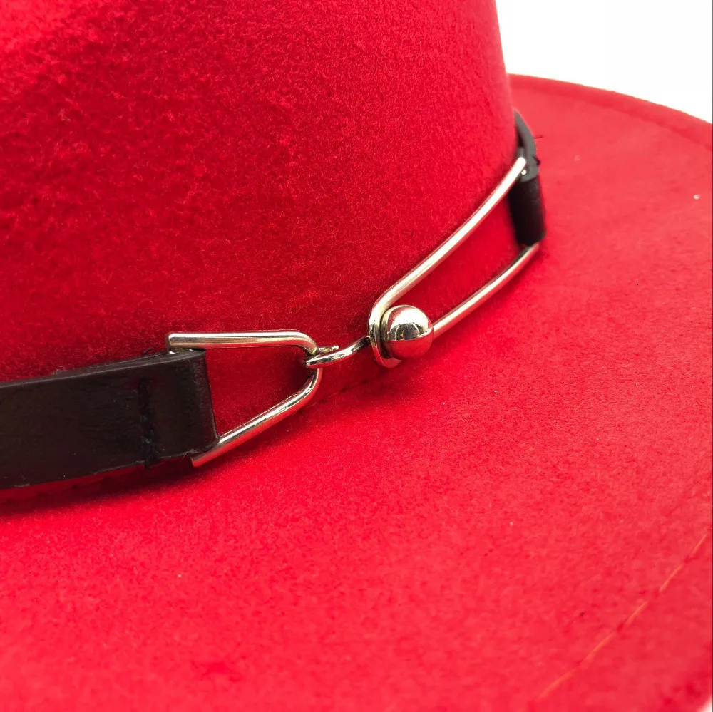 Зимняя Осенняя Имитация шерстяная Женская и мужская фетровая шляпа с круглым