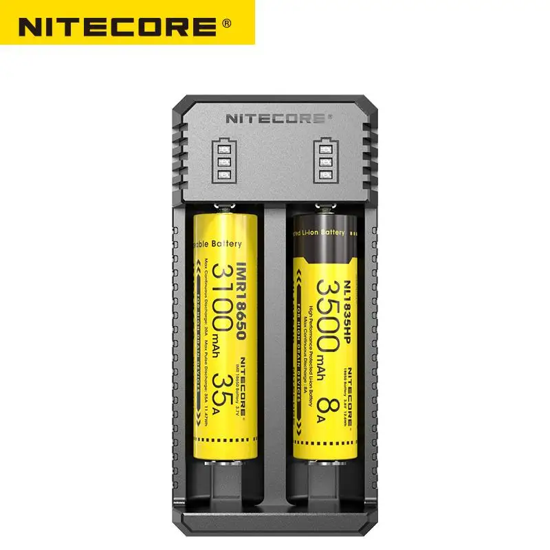 NITECORE UI2 Portable Dual-Slot USB Li-ion Battery compatible with 18650 16340 14500 20700/21700 battery | Лампы и освещение