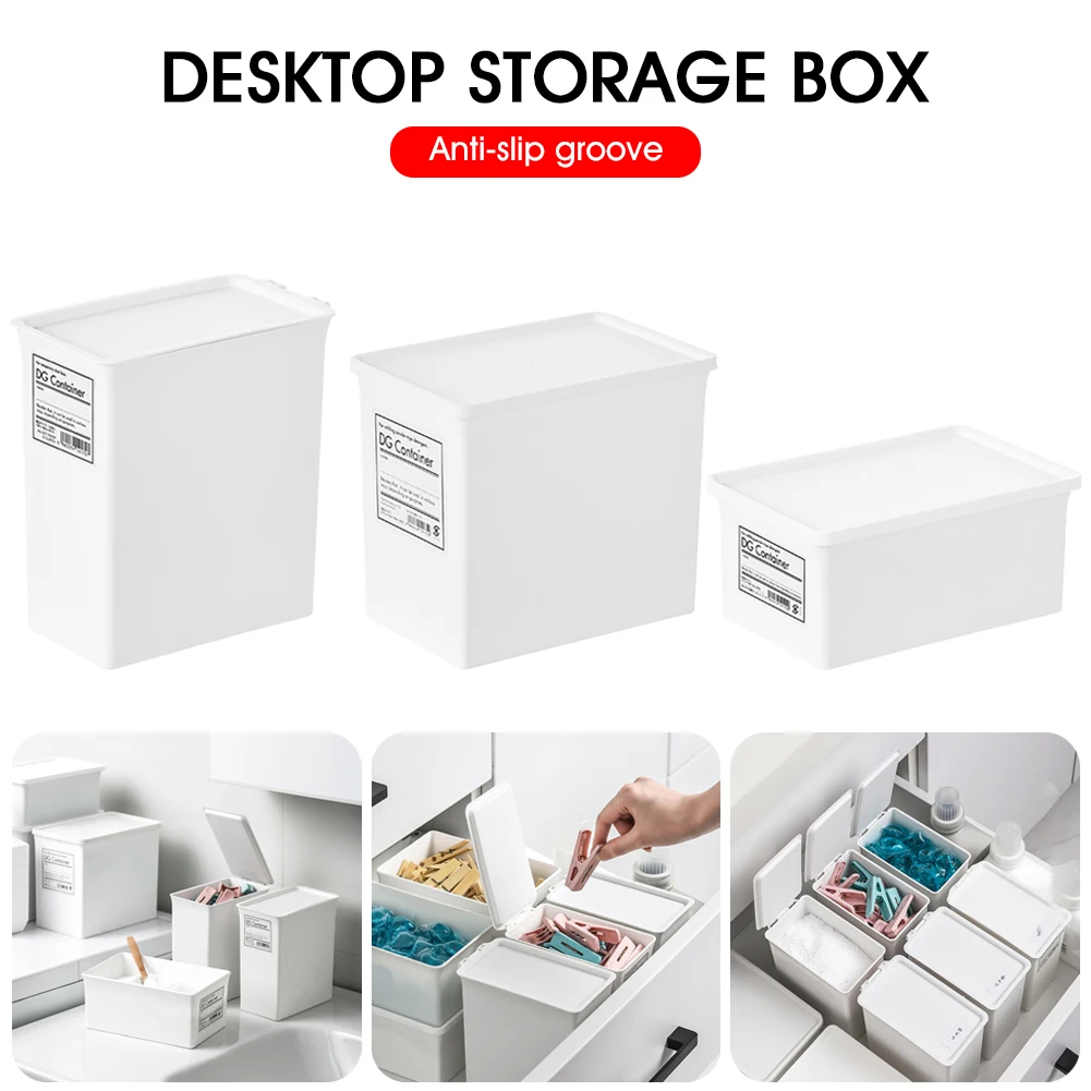 

Mini Foldable Plastic Storage Box Collapsible Crate Case Desktop Holder Cosmetic Storage Basket Home Office Organizer Container