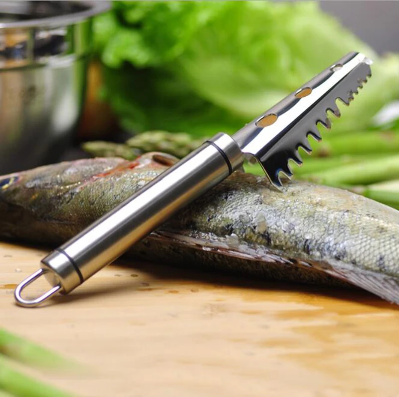 

304 stainless steel manual scales scraper Hand scaler for killing fish kitchen gadget