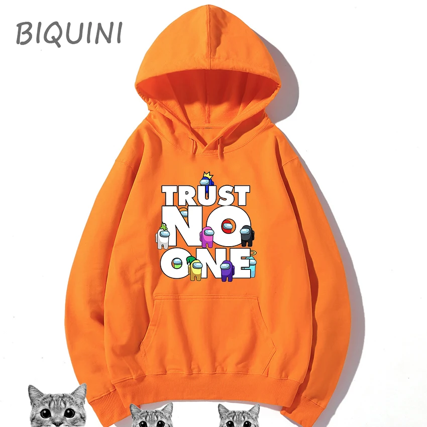 

2021 Winter Harajuku Anime Amoung Us Hooded Sweatshirt Mens Among Us Impostor Graphic Ladies Oversized Hoodies Men Hoodie