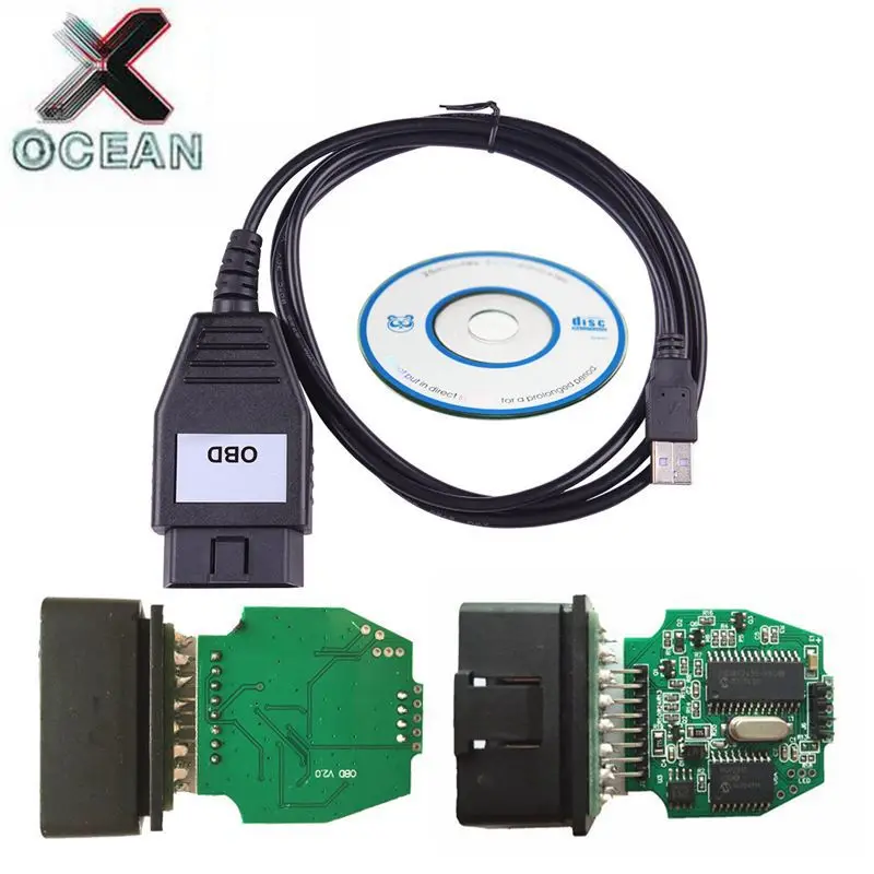 Диагностический интерфейс для Ford VCM OBD USB кабель FOCOM поддержка нескольких языков