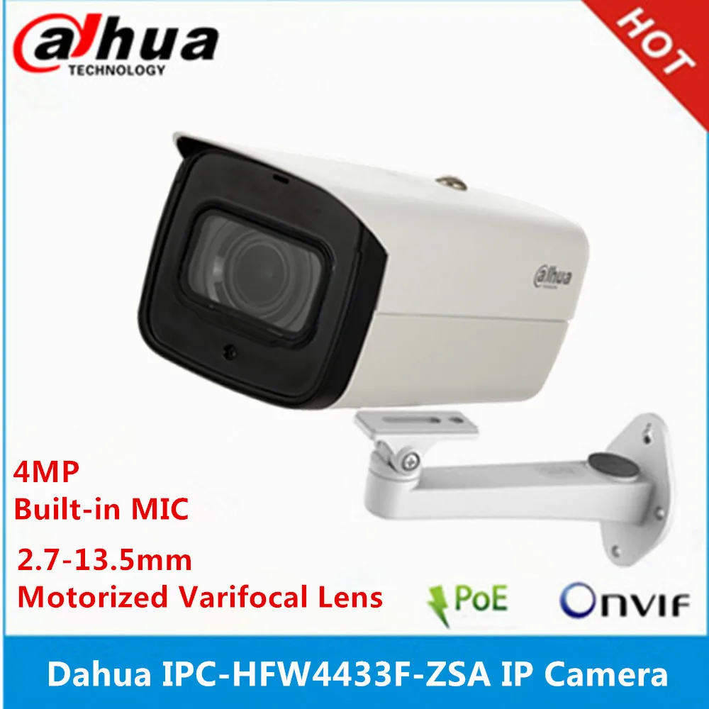 Dahua IPC-HFW4433F-ZSA 4MP Starlight камера 2,7 мм~ 13,5 мм варифокальный моторизированный объектив IR80M Встроенный микрофон poe ip-камера