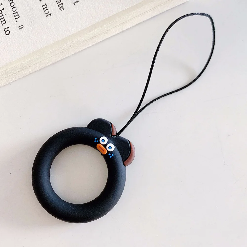 Чехол KISS милый чехол для телефона ремешок мультяшное Силиконовое кольцо ремни