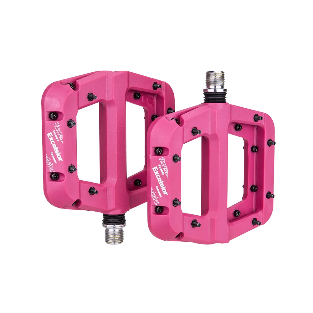 

MTB Bike Pedal Nylon 2 Bearing Composite 9/16 Mountain Bike Pedals High-Strength Non-Slip Bicycle Pedals Surface for Road BMX MT