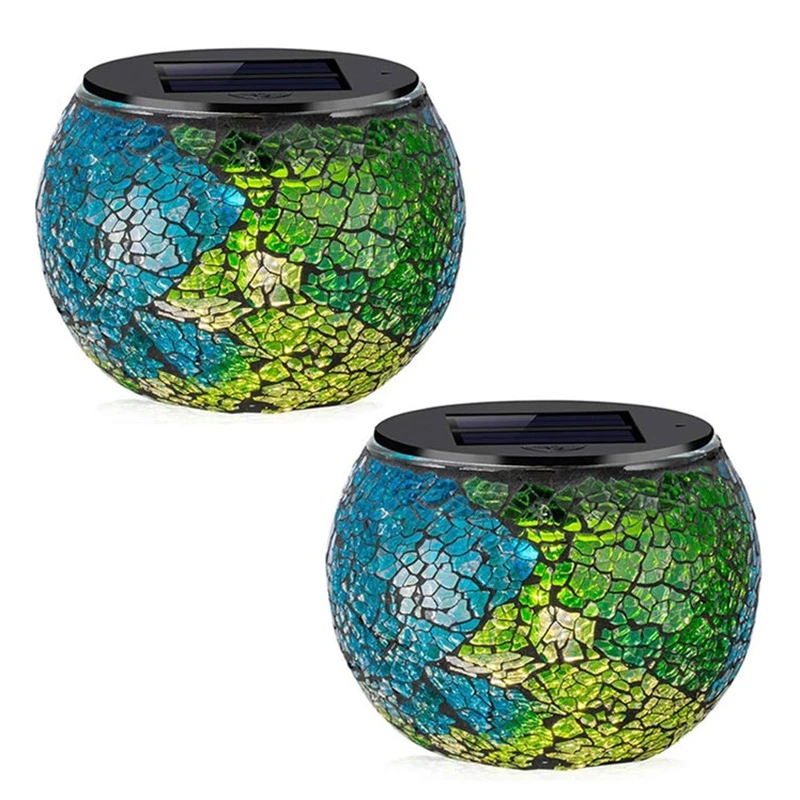 Мозаичная светодиодная стеклянная Настольная лампа с изменением цвета на