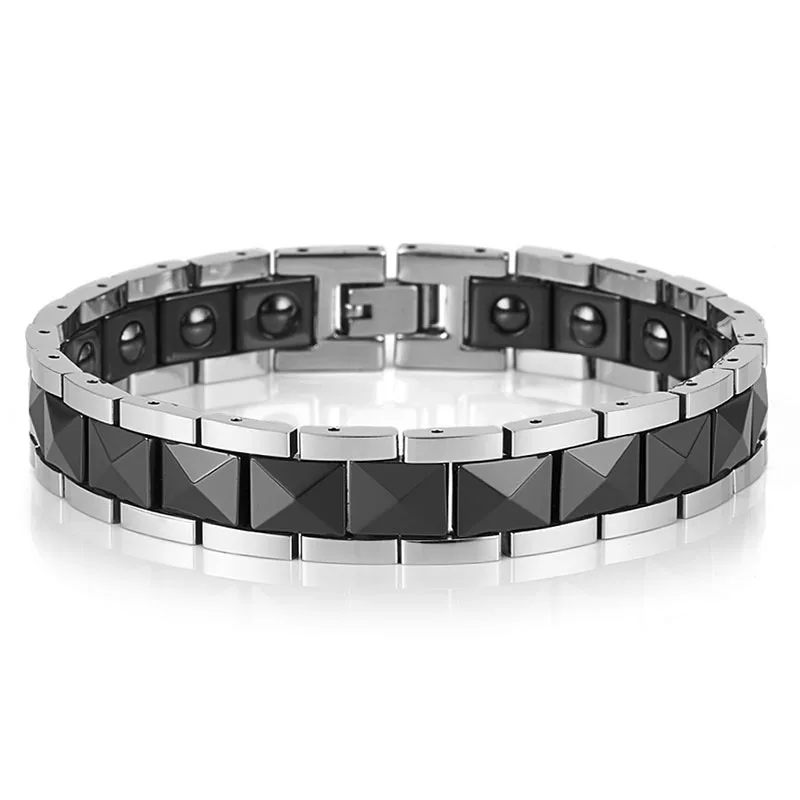 

ARADOO Magnetic Bracelet Holiday Gift For Bracelet Korea Stainless Steel Bracelet Men's Bracelet Clasp Bracelet Metal Bracelet