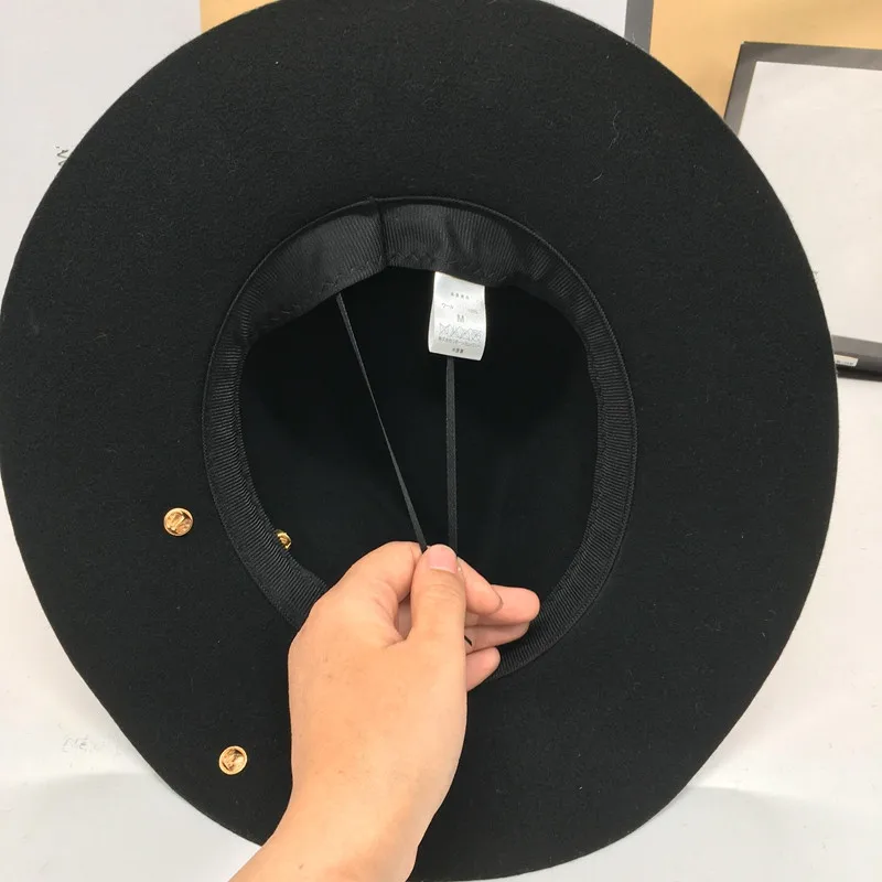 Шерстяная шляпа в британском стиле для мужчин и женщин фетровая Панама Хань