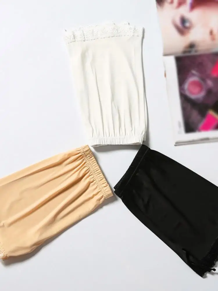 

Ladies Summer Safety Pants Ice Silk Lace Underpant Pants Non-marking Boxer Women's Underwear