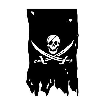 

3Jflag 3x5Fts 90X150cm Double Broken Skull With Knife Pirate Flag Jack Rackham Jolly Roger Flag