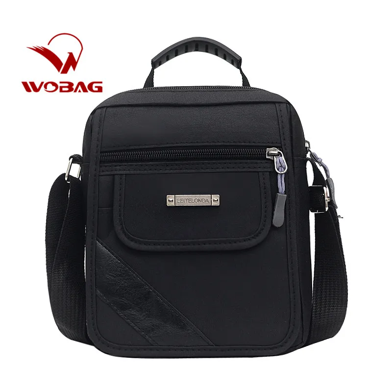 Мужская нейлоновая мини-сумка квадратная Повседневная сумка-мессенджер из