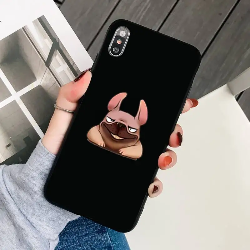 

A Lovely Dog Phone Case Black Cover For IphoneX XS 11 12 11/12Pro Max 5 5s SE 6 6s 7 8 Plus SE2020 Cases