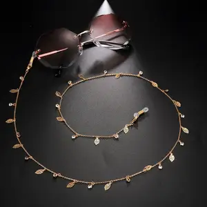 Skyrim дерево листья прозрачный Циркон цепочка для солнцезащитных очков очки для чтения цепи ремешки для очков ремни для очков шнур веревка для женщин