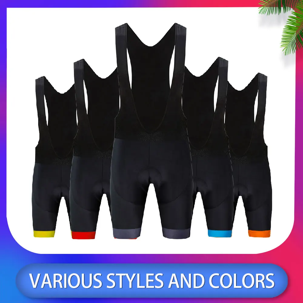 

2021 Raudax Cycling Bib Short bicycle team Mtb Bike Short Bib Tights for Men Summer Breathable Quick Dry 19D Gel Padded Shorts