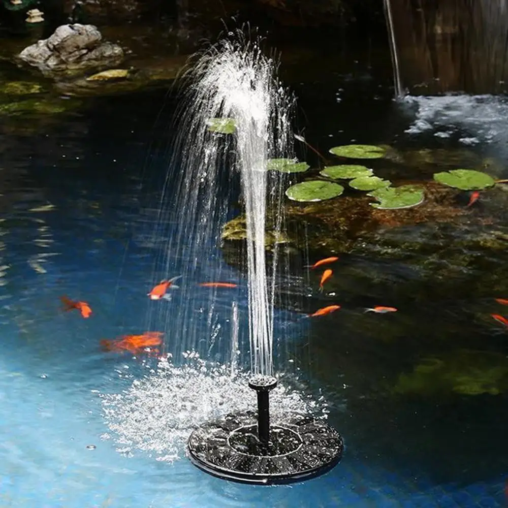 

Mini Garden Solar Power Water Fountain Pool Pond 30-45cm Outdoor Solar Panel Bird Bath Floating Water Fountain Pump Garden Decor
