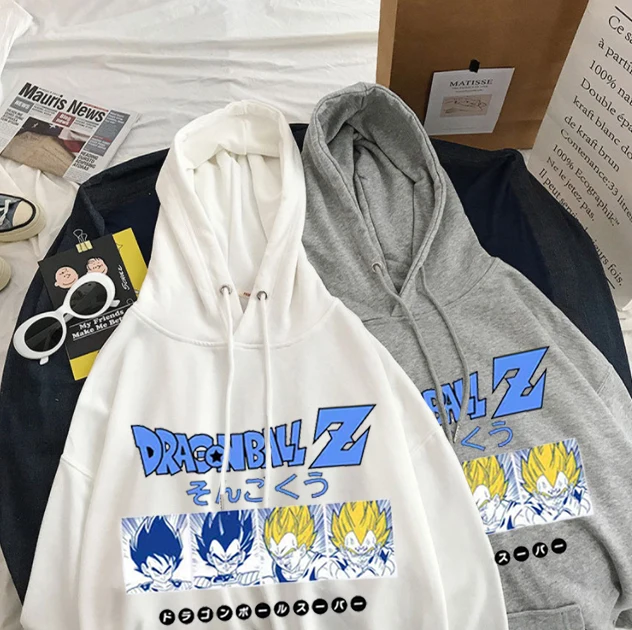 Свитшот женский с капюшоном и принтом Драконий жемчуг | Мужская одежда