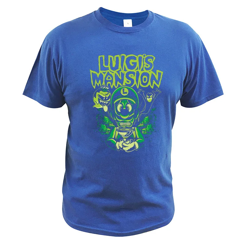 Luigi's Mansion 3 футболка футболки для видеоигр Мэрилин Мэнсон Луиджи цифровая печать хлопок дышащие топы высокого качества