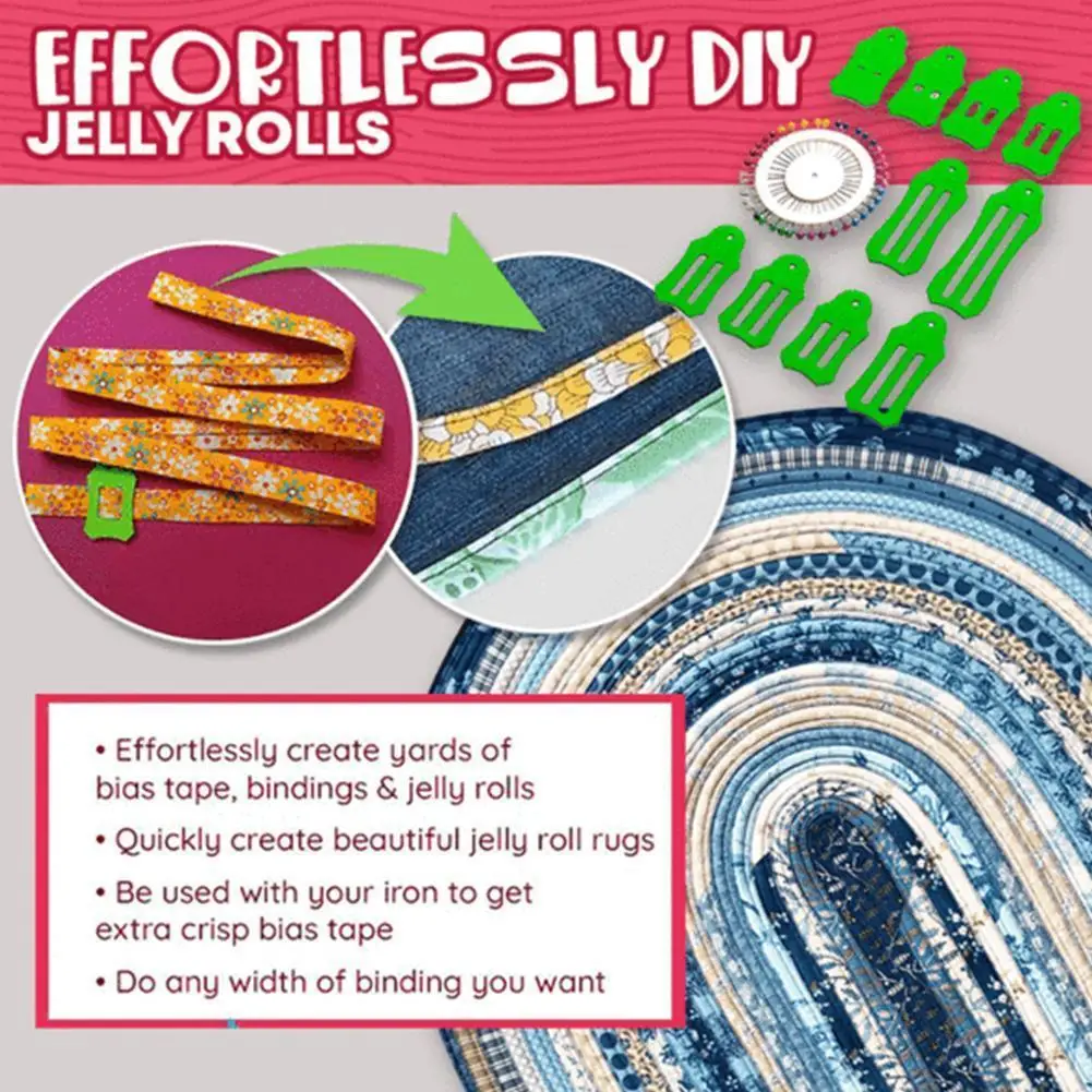 Fabric Maker Set For Sewing Quilting Sasher Tools With Storage Ring And Positioning Needle DIY Making Ribbons Weaving Strips NEW | Дом и сад