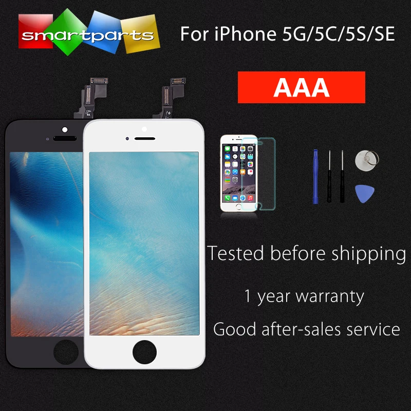 Высокое качество AAA ЖК дисплей для iPhone5 5S se 5c ремонт и замена с сенсорным экраном