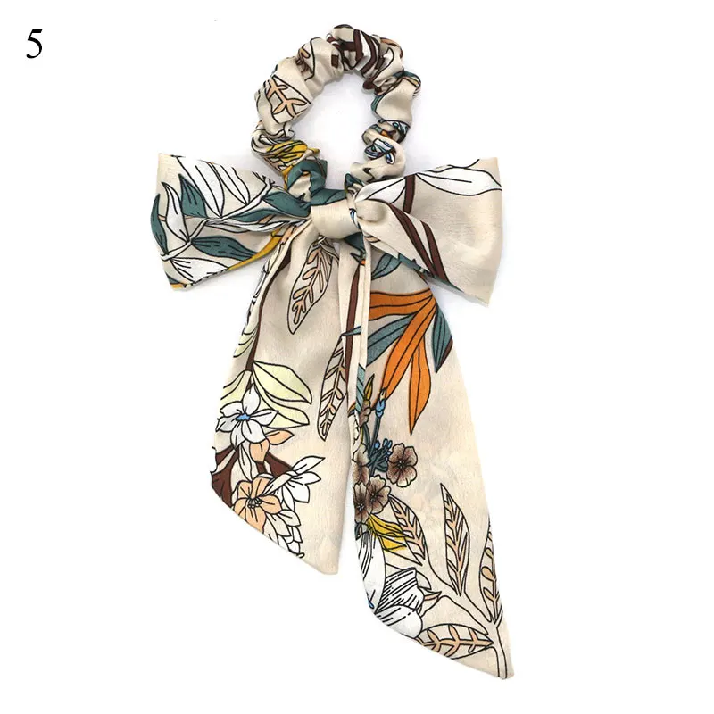 Женская резинка для волос с цветочным принтом 1 шт.| |