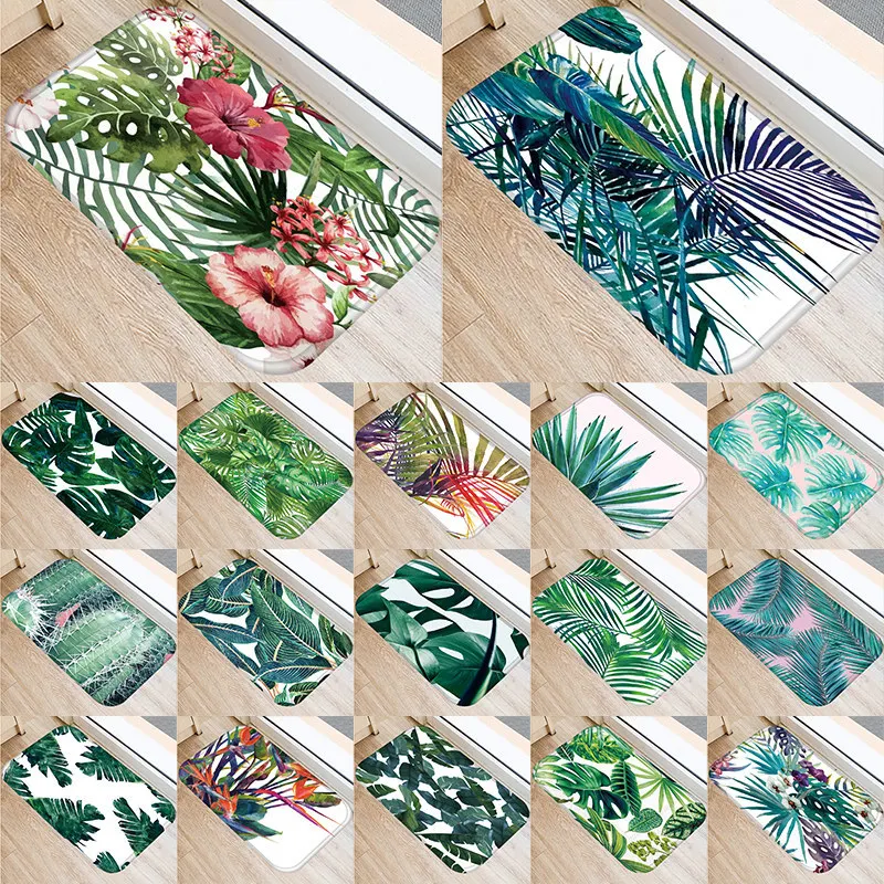 Кактус тропический коврик Monstera для кухни в прихожей пасторальный Стиль Открытый