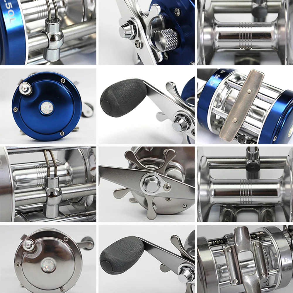 Цельнометаллическая сверхпрочная барабанный Троллинг Рыболовная катушка