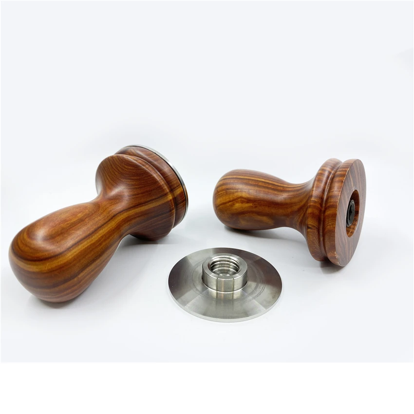 Ручка из красного сандалового дерева 58 мм бариста|Темперы для кофе| |