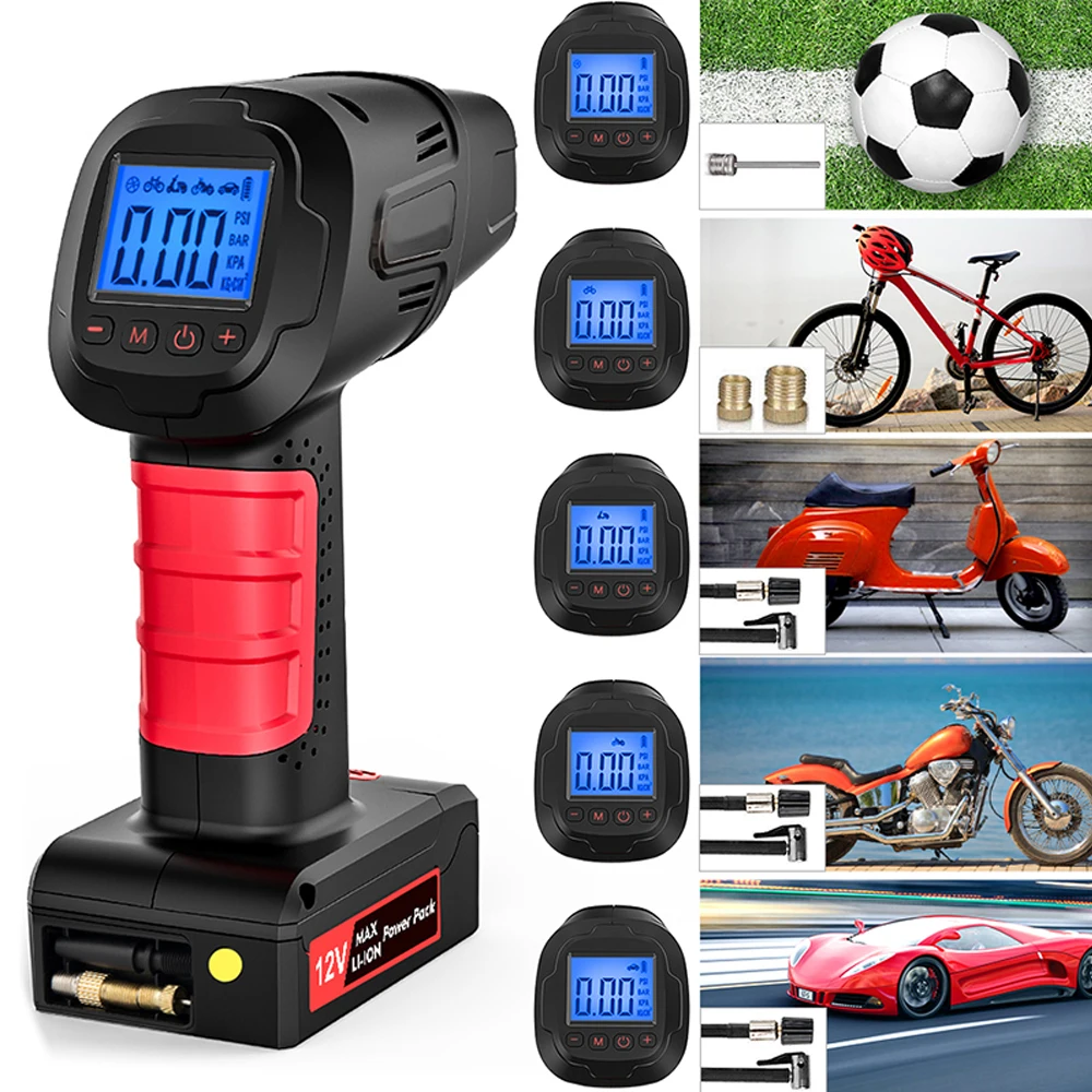 

Portable Smart Car Air Compressor Wireless Fast Inflatable Tire Inflator Mini for Car Motorcycle Tyre Ball Electrical Air Pump