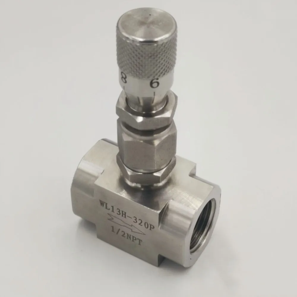G 1/8 &quot1/4&quot NPT 1/2 &quotигольчатый клапан из нержавеющей стали 304 микрорегулирующий