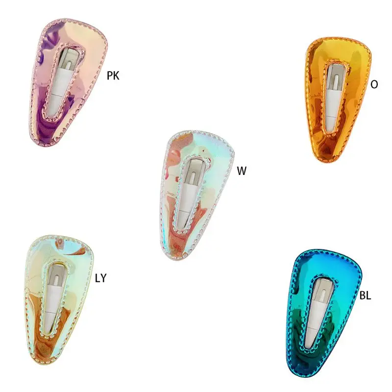 Милые полые треугольные BB заколки для волос женщин и девочек голографическая