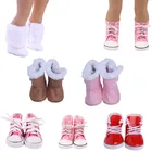 Подходит для кукол 18 дюймов 40-43 см Одежда для новорожденных сохраняет тепло зимой туфли средней длины аксессуары для малышей подарок на день рождения