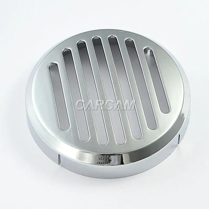 Бесплатная доставка хромированная круглая шлицевая решетка для мотоцикла