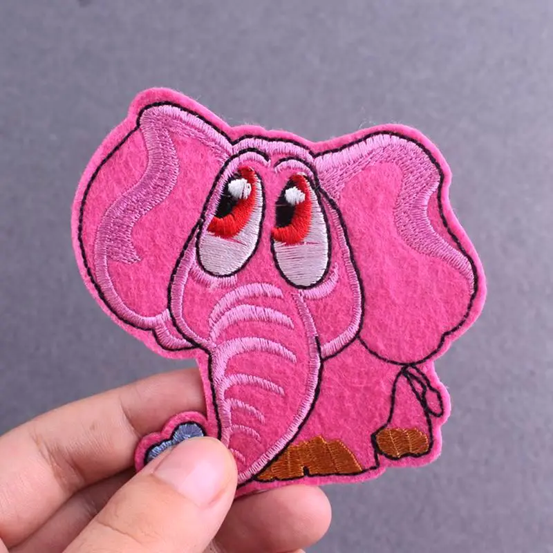 

Elephant Size:7.7x8.2cm Iron On Patch Embroidered Applique Sewing Clothes Stickers Garment Apparel Accessories Badges