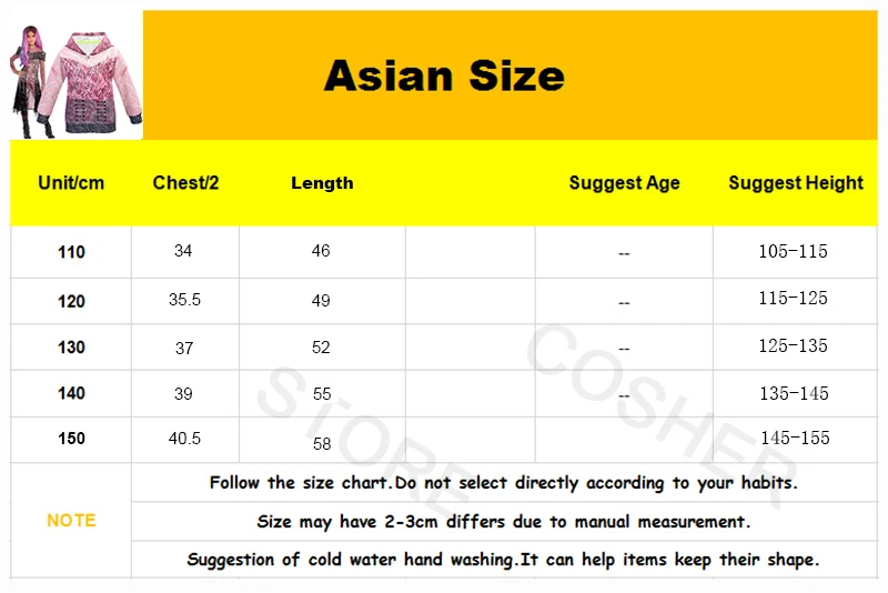 Новые детские костюмы для косплея Потомки 3 девочек толстовки с капюшоном